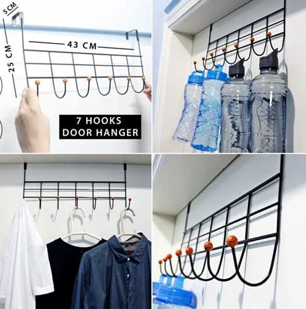 Over Door Hanger with 7 Hooks