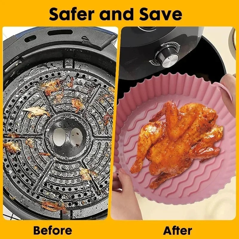 Reusable Air Fryer Silicone Liners (Pack of 2)