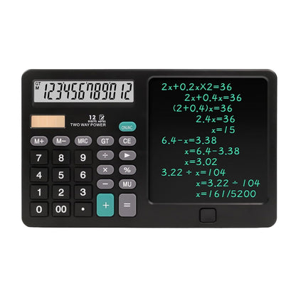 2 in 1 Calculator with Notepad with Pen
