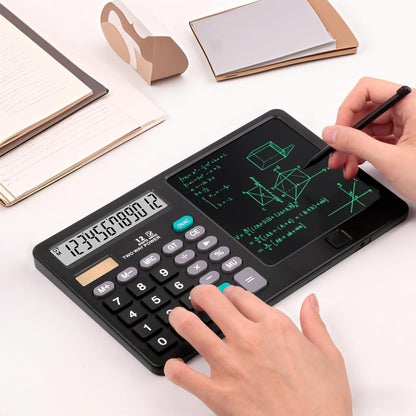 2 in 1 Calculator with Notepad with Pen