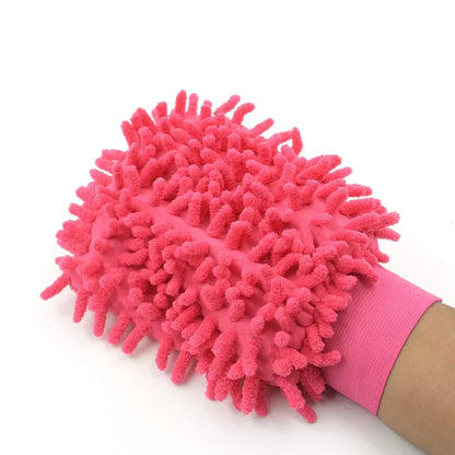 Car Care Microfiber Car Wash Gloves - Pack of 3