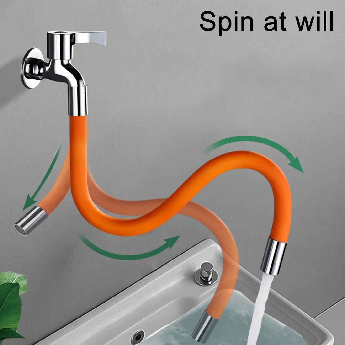 360-Degree Rotating Adjustable Faucet Extender