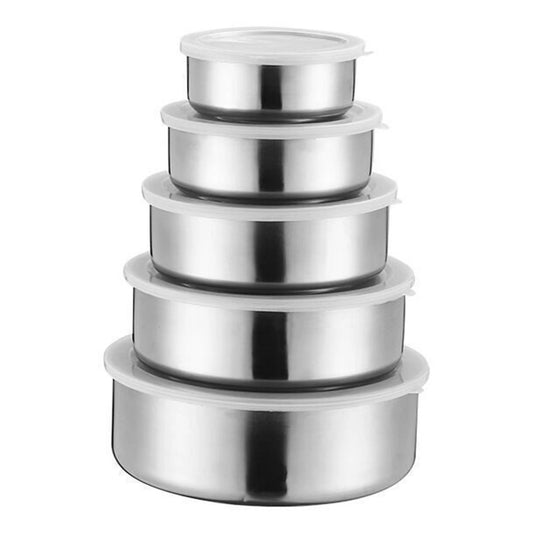 5pcs Stainless Steel Bowl Set