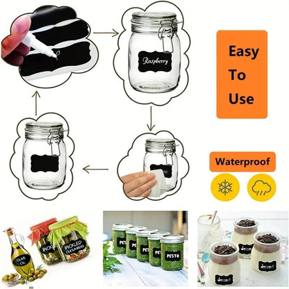 Chalkboard Labels Stickers Roll with Pen