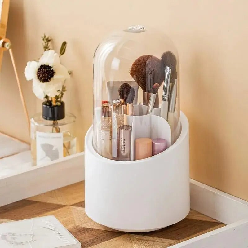 360° Rotating Makeup Brush Storage Box