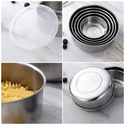 5pcs Stainless Steel Bowl Set