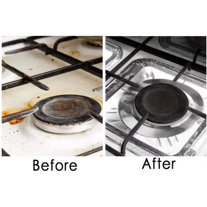 10pcs Aluminum Foil Gas Stove Burner Covers