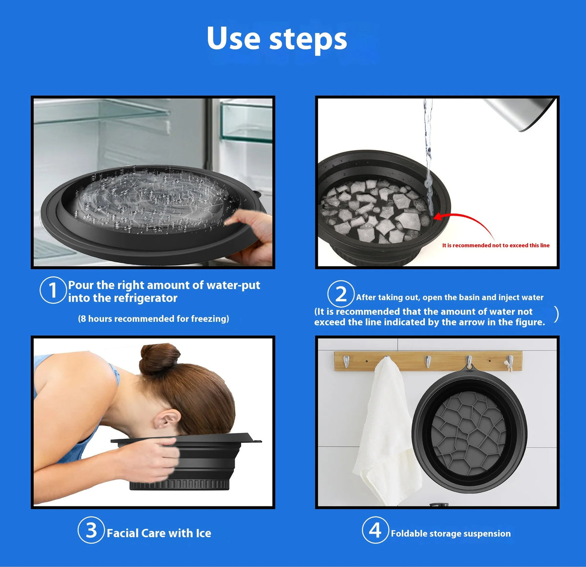 Silicone Ice Face Wash Bowl