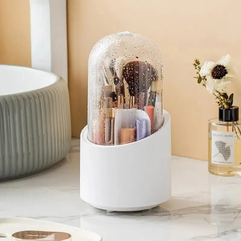 360° Rotating Makeup Brush Storage Box