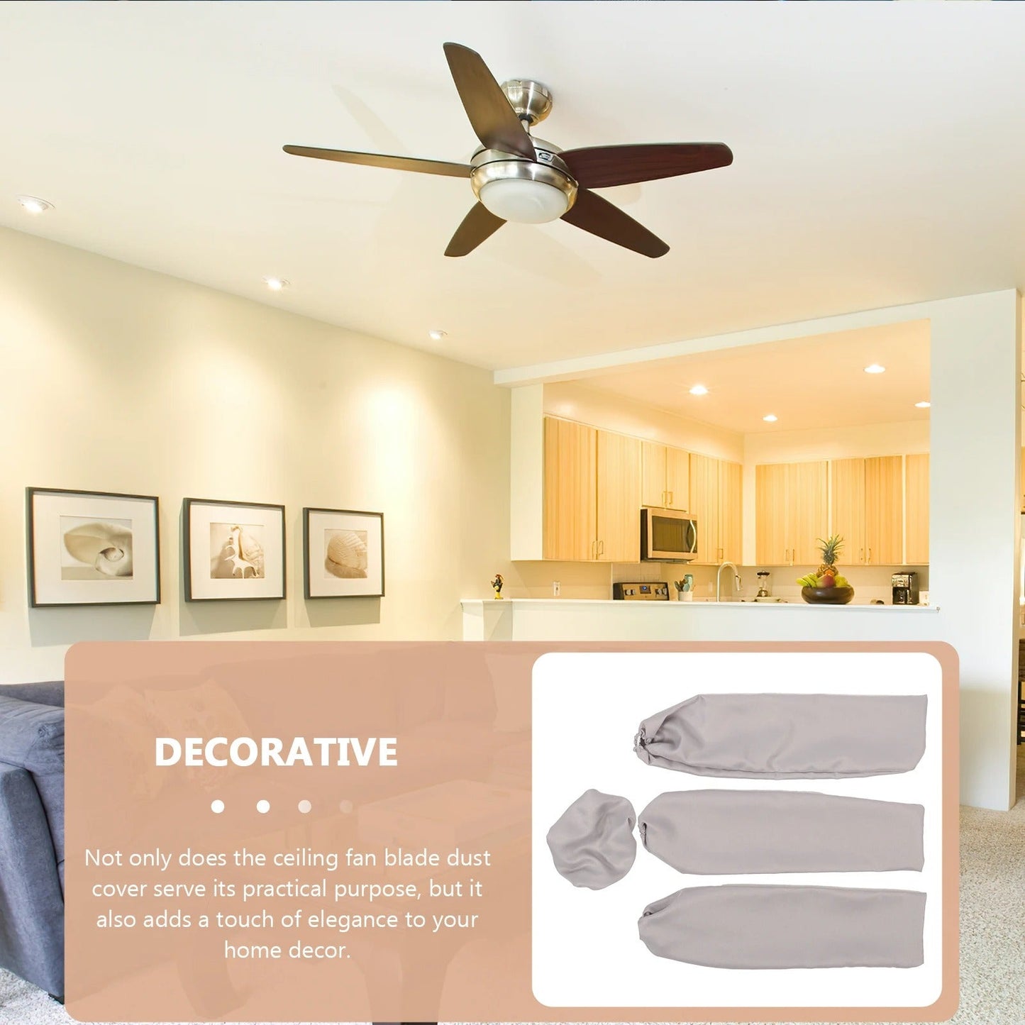 Ceiling Fan Blades & Motor Dust Proof Covers